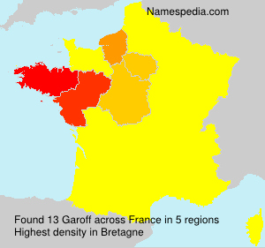 Surname Garoff in France