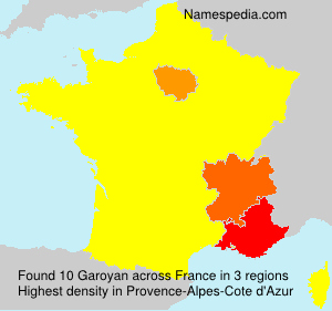 Surname Garoyan in France
