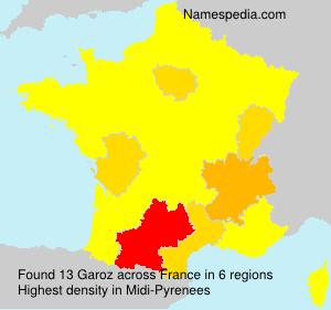 Surname Garoz in France