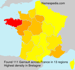 Surname Garrault in France