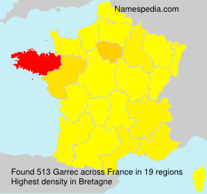 Surname Garrec in France