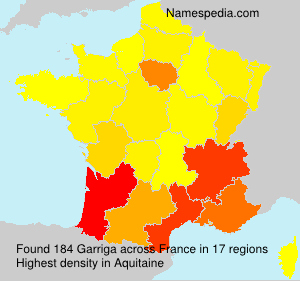 Surname Garriga in France