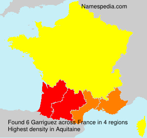 Surname Garriguez in France