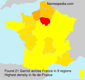 Surname Garriot in France
