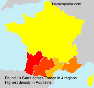 Surname Garrit in France