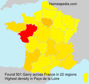 Surname Garry in France