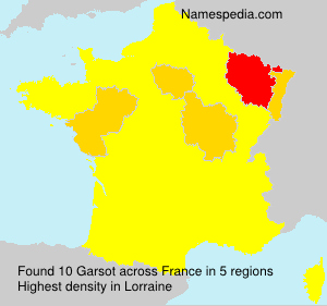 Surname Garsot in France