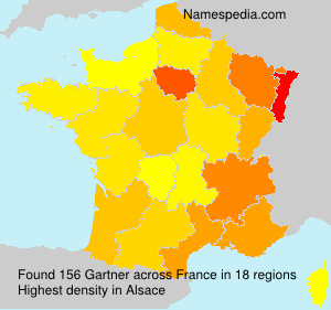 Surname Gartner in France