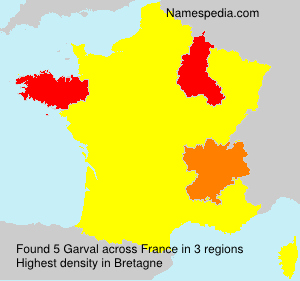 Surname Garval in France
