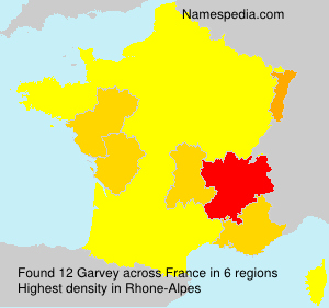 Surname Garvey in France
