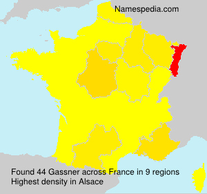 Surname Gassner in France