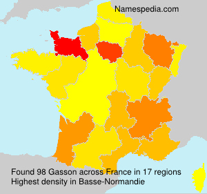 Surname Gasson in France