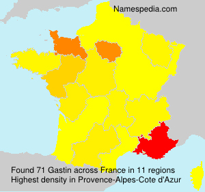 Surname Gastin in France