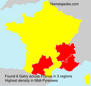 Surname Gatry in France