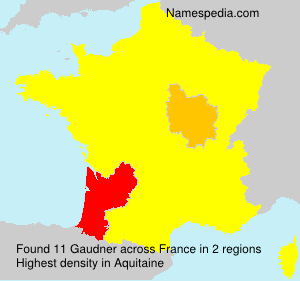 Surname Gaudner in France