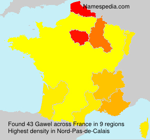 Surname Gawel in France