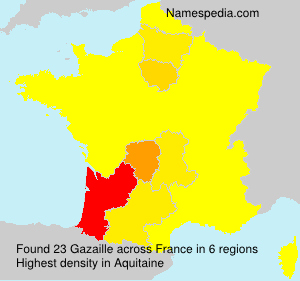 Surname Gazaille in France
