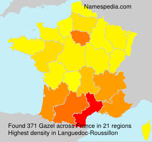 Surname Gazel in France