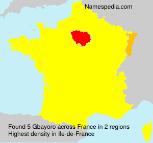 Surname Gbayoro in France