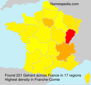 Surname Gehant in France
