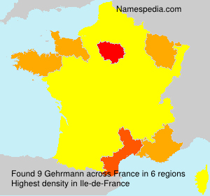 Surname Gehrmann in France