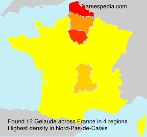 Surname Gelaude in France