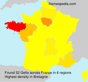 Surname Gella in France