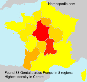 Surname Gental in France