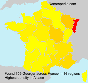 Surname Georger in France