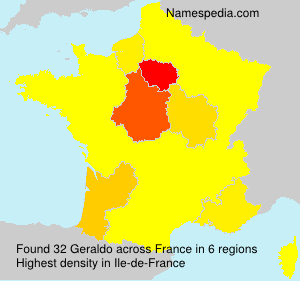 Surname Geraldo in France