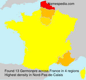 Surname Germonpre in France