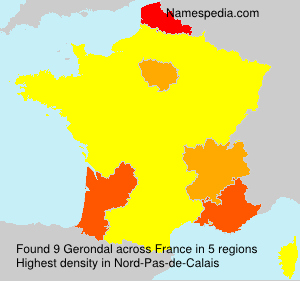 Surname Gerondal in France