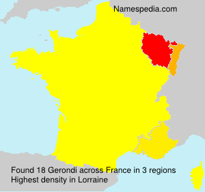 Surname Gerondi in France