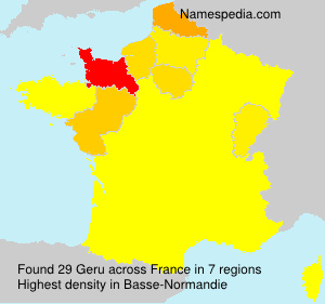 Surname Geru in France