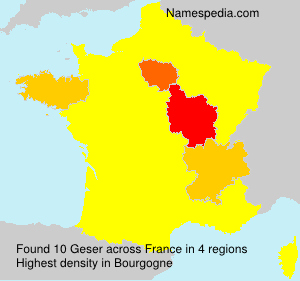 Surname Geser in France