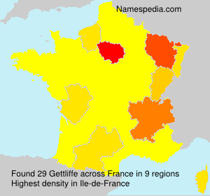 Surname Gettliffe in France