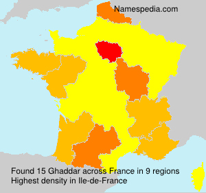 Surname Ghaddar in France
