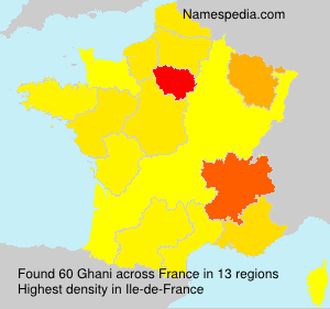 Surname Ghani in France