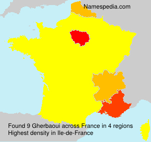 Surname Gherbaoui in France