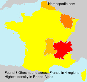 Surname Ghesmoune in France
