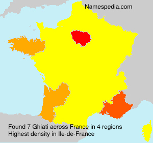 Surname Ghiati in France