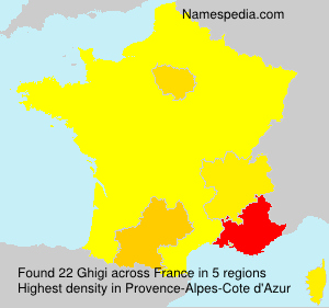 Surname Ghigi in France