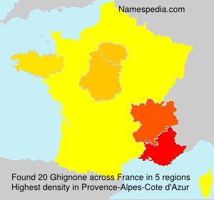 Surname Ghignone in France