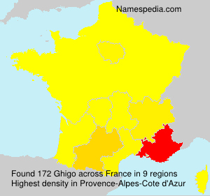 Surname Ghigo in France