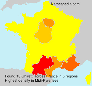 Surname Ghiretti in France