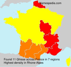 Surname Ghisse in France