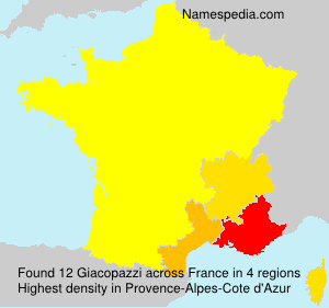 Surname Giacopazzi in France