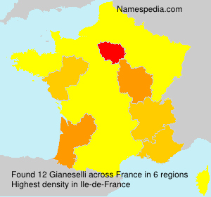 Surname Gianeselli in France