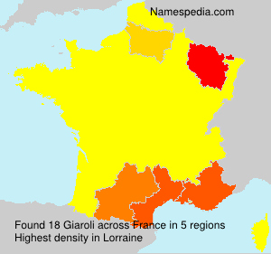 Surname Giaroli in France