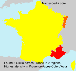 Surname Giella in France